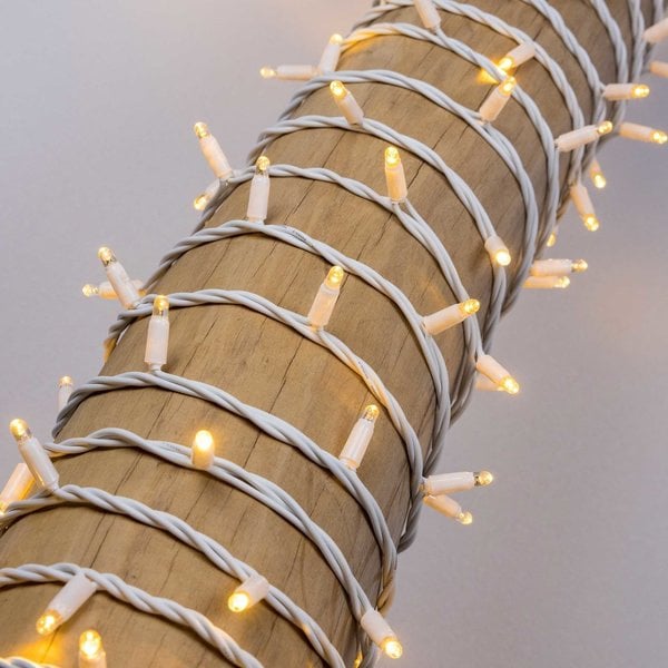 Kerstverlichting koppelbaar wit snoer buiten kwaliteit - 10 meter