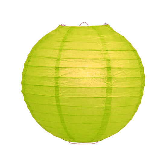 Lichtgroene lampion rijstpapier 35 cm