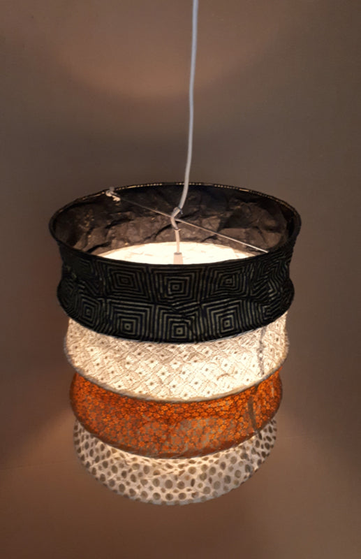 Lokta papieren hanglamp Dakar