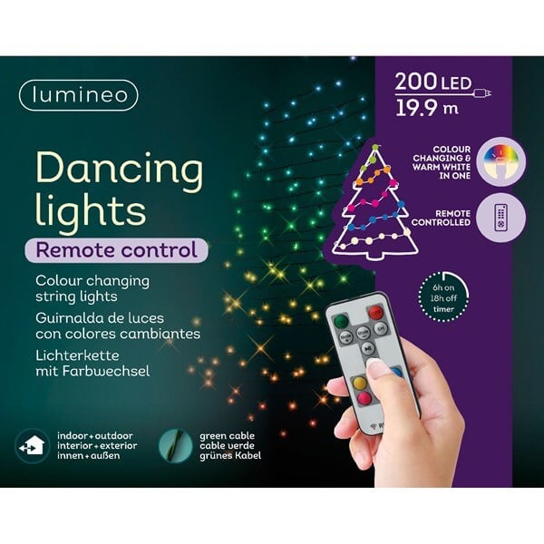 Kerstverlichting 20 meter 200 dancing lights