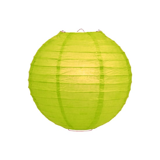Lichtgroene lampion rijstpapier 20 cm