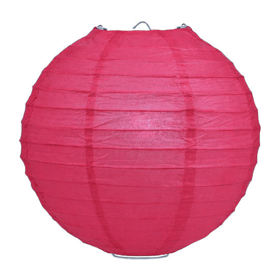 Fuchsia roze lampion rijstpapier 50 cm