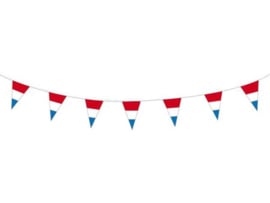 WK vlaggetjes rood wit blauw - 10 meter