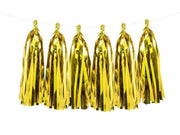 Tassel slinger goud 2 m. met 12 kwastjes