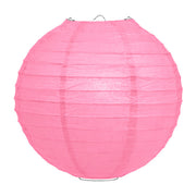 Roze lampion rijstpapier 50 cm
