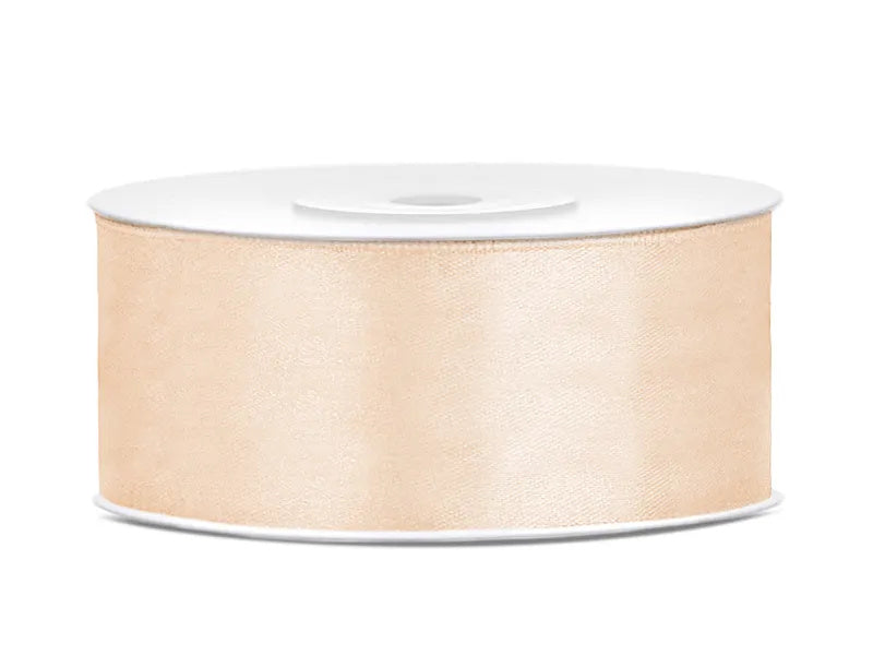 Rol satijnlint creme - 25 meter