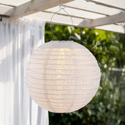 Witte solar lampion voor buiten 30 cm - Zonne-energie