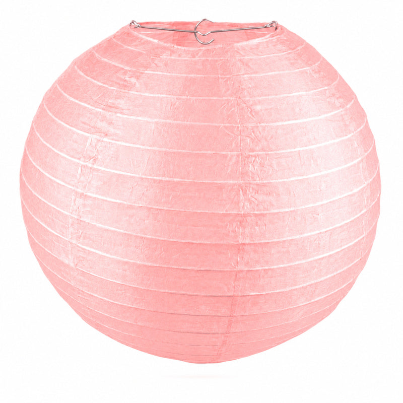 Nylon lampion roze voor buiten - 35 cm