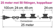 Koppelbare prikkabel zonder lampen