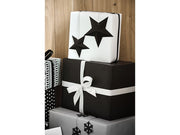 3D zwarte kerststerren DIY decoratie pakket - 6 stuks