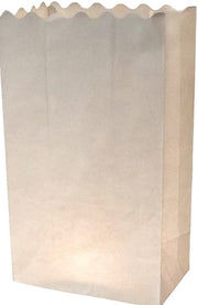 Candle bag blanco Neutraal - 10 grote kaarsenzakken