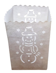 Candlebag Sneeuwpop - 10 kleine kaarsenzakjes