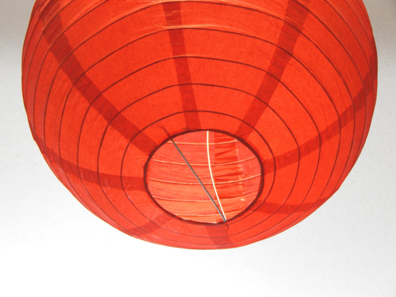 Rode lampion rijstpapier 35 cm