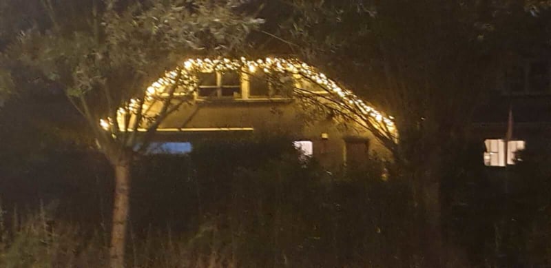 42 meter ijspegelverlichting warm wit voor buiten - 1596 led lampjes