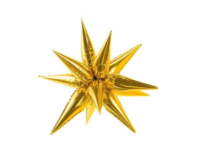 3D ster goud folie ballon - 70 cm