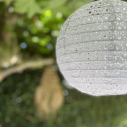 Lumineo solar lampion wit met led verlichting - 25 cm