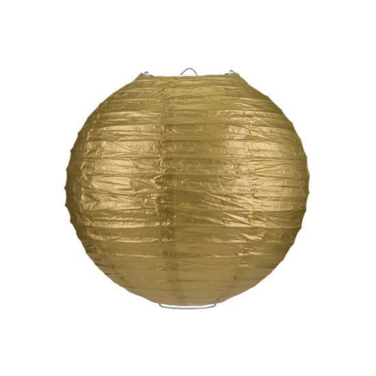 Gouden lampion rijstpapier 25 cm