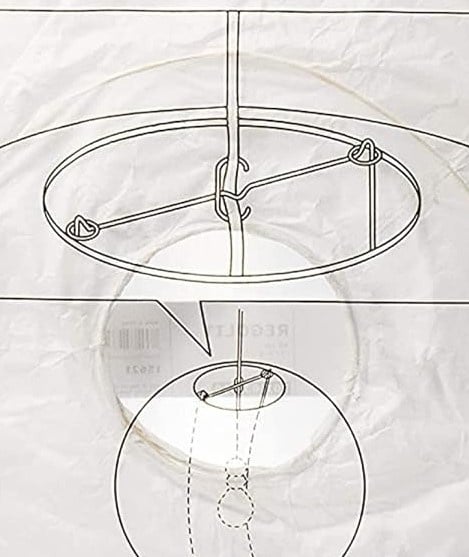 Lokta papier hanglamp Vlinders