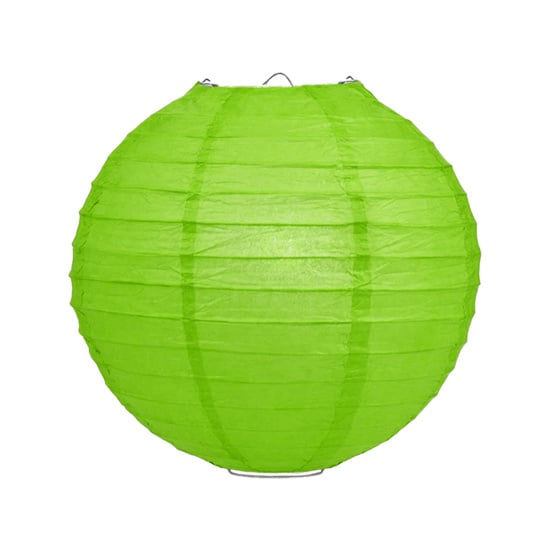Lampionnen pakket 18 stuks - Groene en witte papieren lampionnen