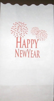 Candlebag Happy New Year - 10 kleine kaarsenzakjes