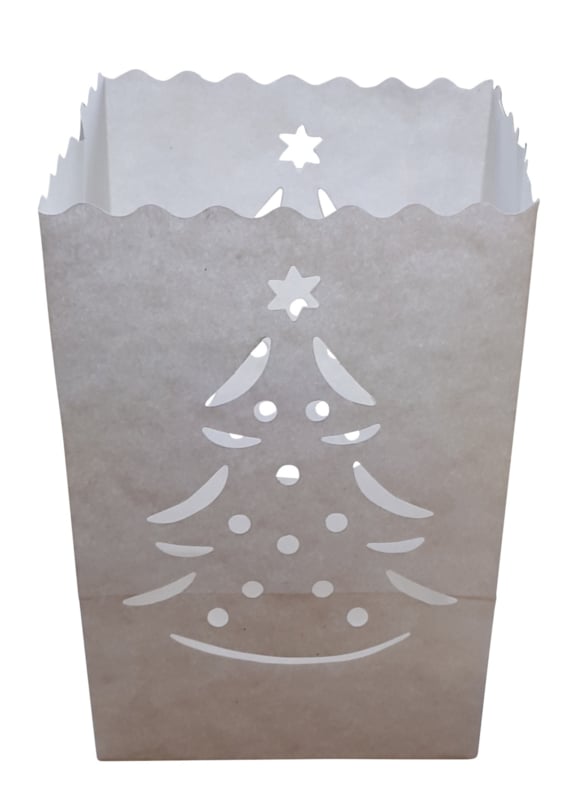 Candlebag Kerstboom - 10 kleine kaarsenzakjes