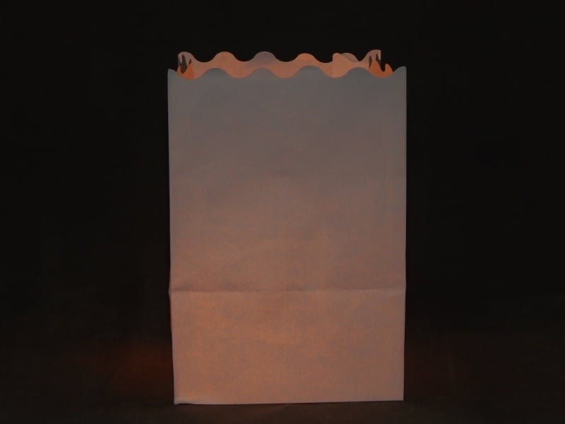 Candlebag Blanco midi - 10 kleine kaarsenzakjes
