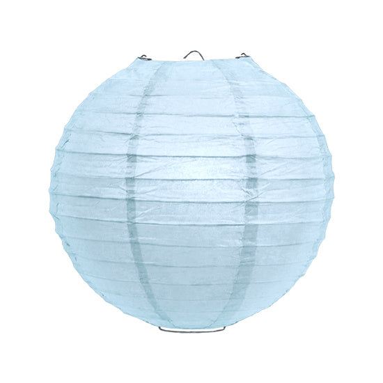 Lampionnenpakket 18 stuks - Blauwe en Witte papieren lampionnen