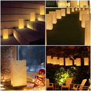 Candle bag Hartjes - 10 grote kaarszakken