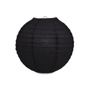 Zwarte lampion rijstpapier 20 cm