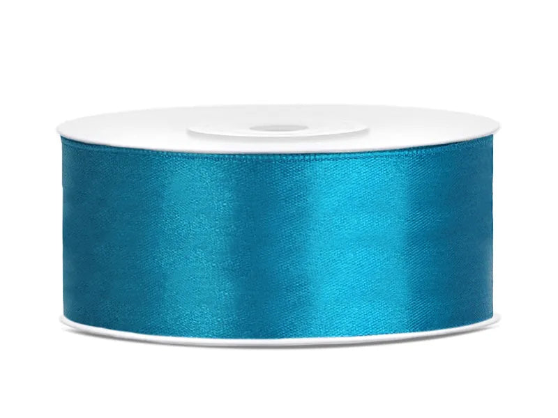 Rol satijnlint turquoise - 25 meter