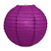 Paarse lampion rijstpapier 50 cm