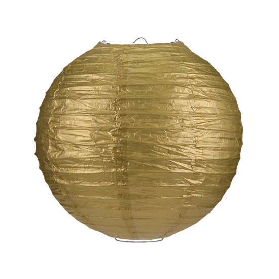 Gouden lampion rijstpapier 35 cm