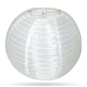Witte nylon buitenlampion 25 cm