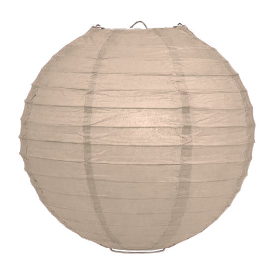 Warm grijze lampion rijstpapier 50 cm
