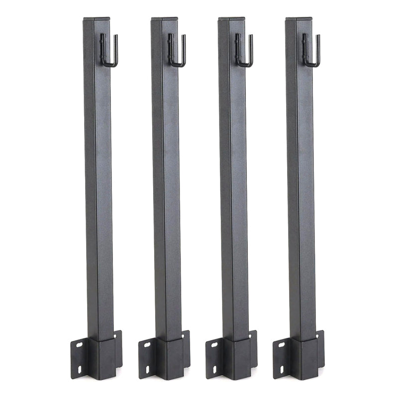 Korte metalen palen voor lichtsnoer - set a 4 stuks