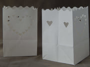 Candlebag Hartjes midi - 10 kleine kaarszakjes