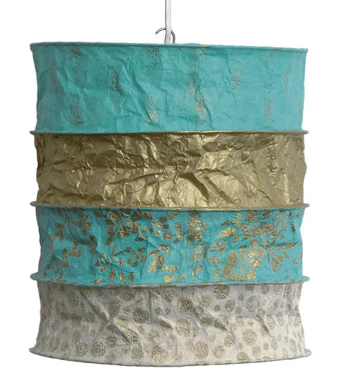 Boho lokta papieren hanglamp Saba