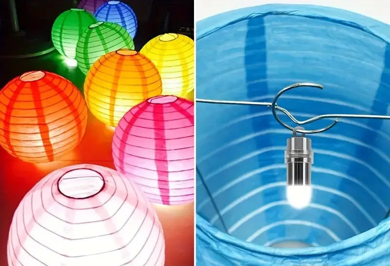 Lampion led lampje koud wit - 10 stuks