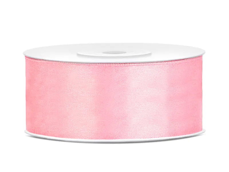 Rol satijnlint roze - 25 meter