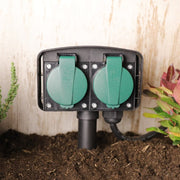 Tuinstopcontact met 10 meter snoer