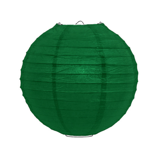 Lampionnen pakket 18 stuks - Groene en witte papieren lampionnen