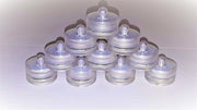 Led waxinelichtje warm wit - 10 stuks