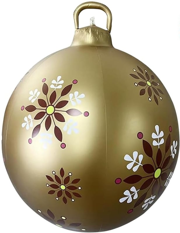 Grote kerstbal goud 60 cm - Versieringen