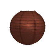 Bruine lampion rijstpapier 20 cm