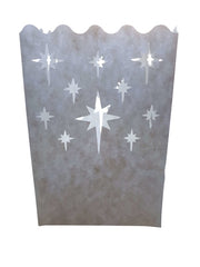 Candlebag Kristal Star midi - 10 kleine kaarsenzakjes