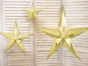 Kerstster goud van papier - 30 cm