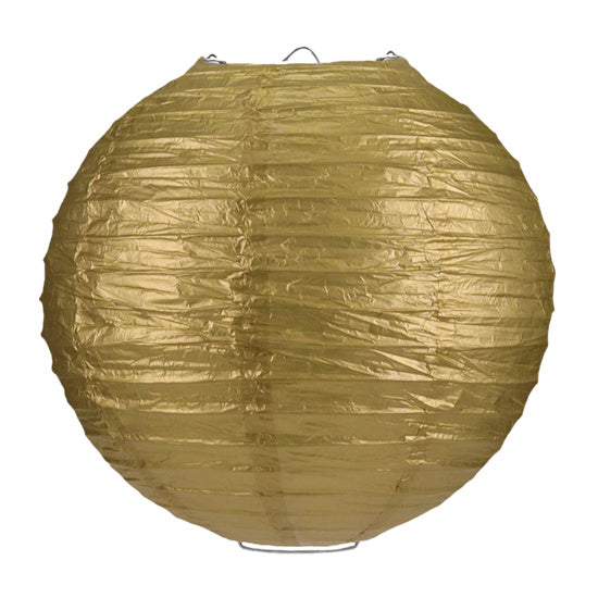 Gouden lampion rijstpapier 50 cm