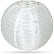 Witte nylon buitenlampion 35 cm