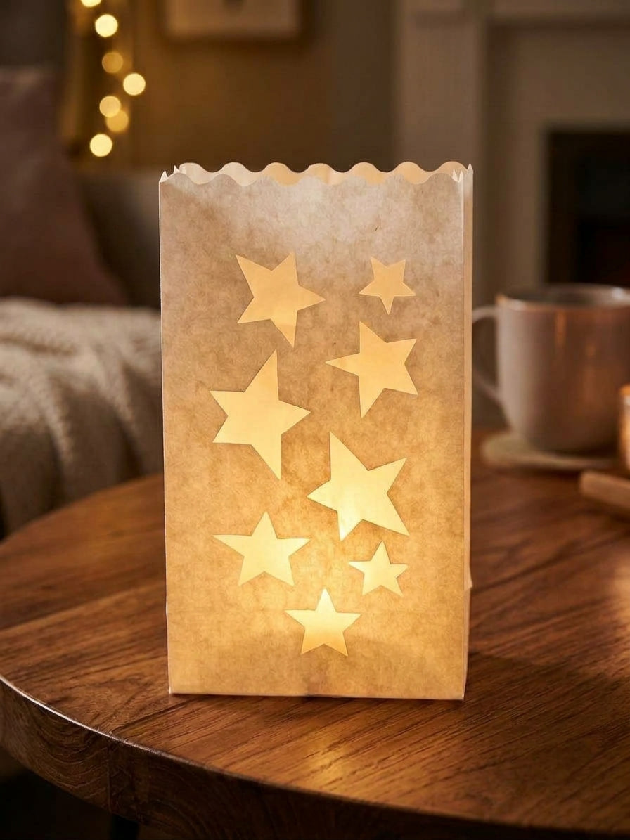 Candle bag Ster - 10 grote kaarsenzakken
