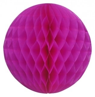 Honeycomb bollen Fuchsia / Roze - 32 cm